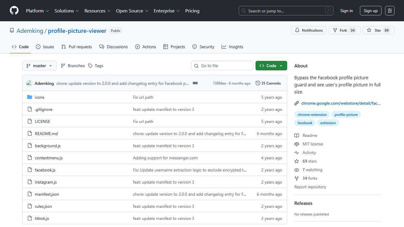 GitHub - Ademking/profile-picture-viewer: Bypass the Facebook profile picture guard and see user's profile picture in full size.