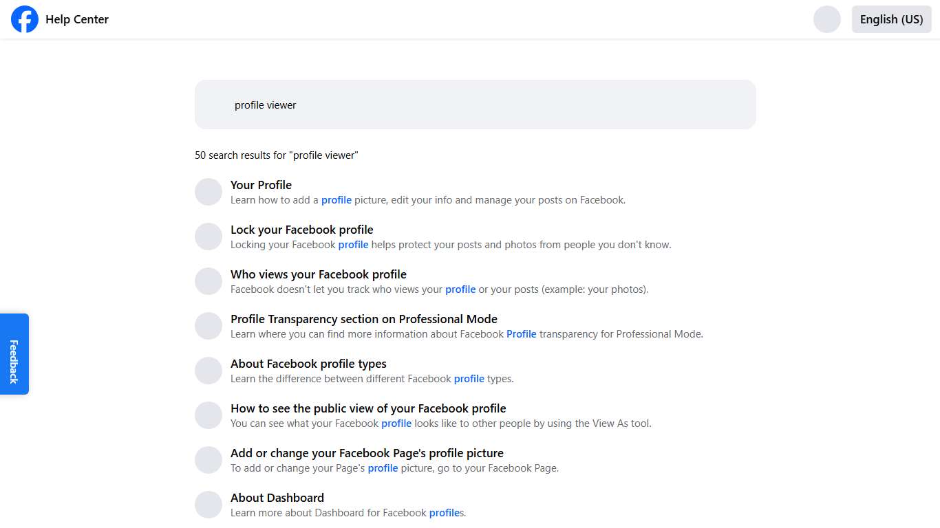Facebook Help Center